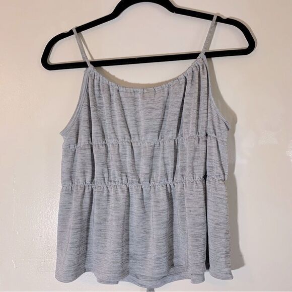 Victoria’s Secret Pajama Top Gray Adj Spaghetti Straps Sz XL Gorgeous - Picture 3 of 3